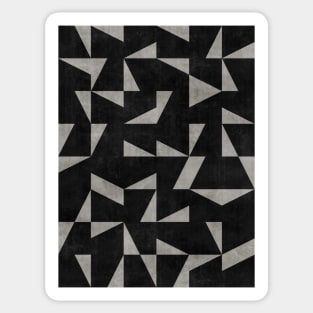 Mid-Century Modern Pattern No.12 - Black and Grey Concrete Sticker